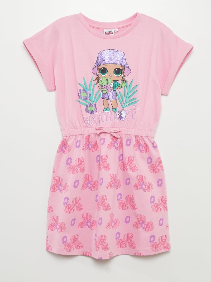 Robe en jersey 'LOL Surprise' Rose - Kiabi