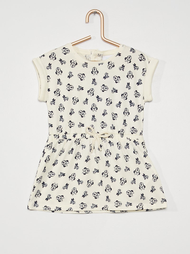 Robe en jersey 'Minnie' blanc/bleu - Kiabi