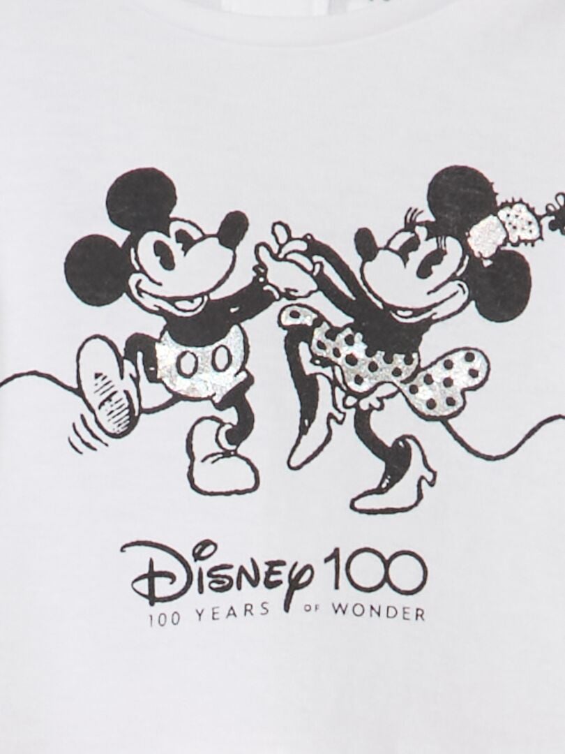 Robe en jersey 'Minnie et Mickey' blanc - Kiabi