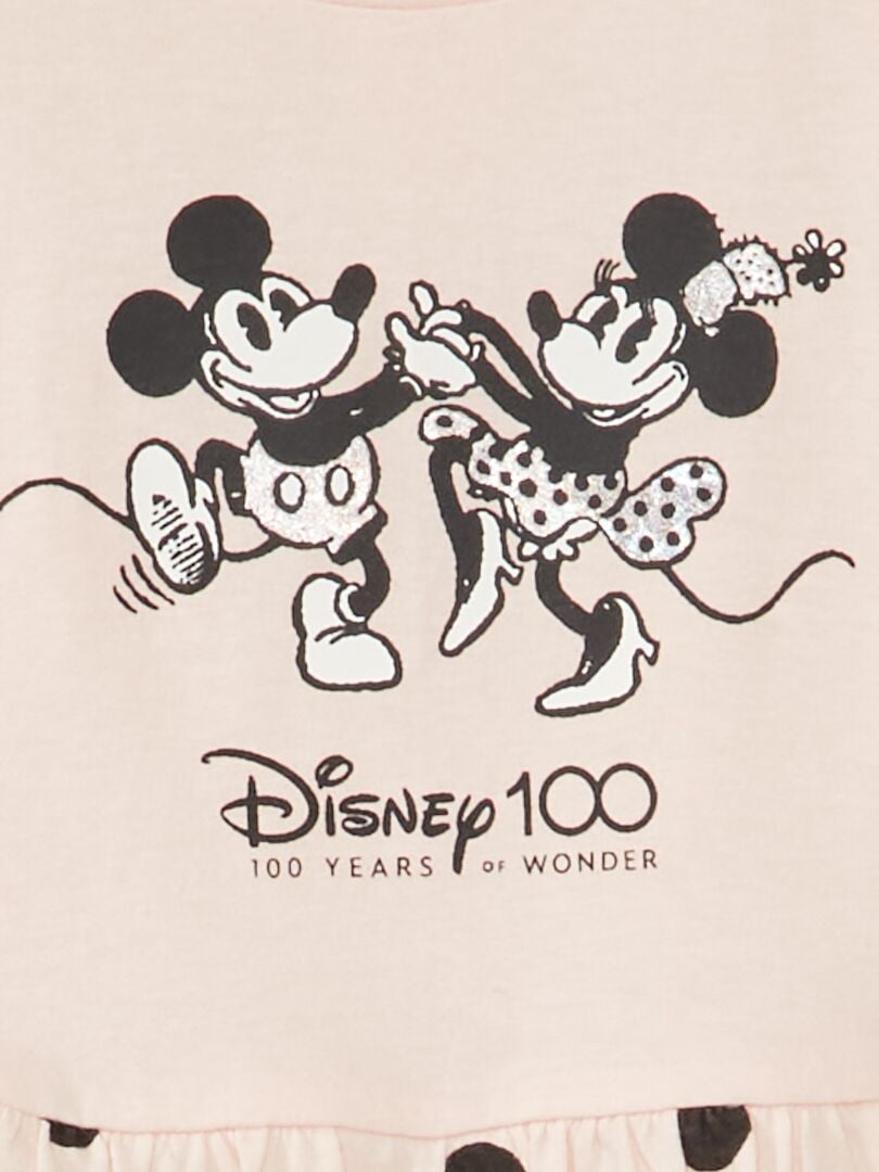 Robe en jersey 'Minnie et Mickey' rose - Kiabi