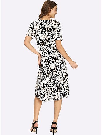 Robe en jersey motif animal tendance - taille standard - witt