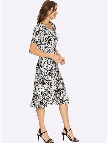 Robe en jersey motif animal tendance - taille standard - witt