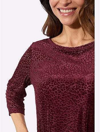 Robe En Jersey Motif Dévoré - Taille Standard - Witt