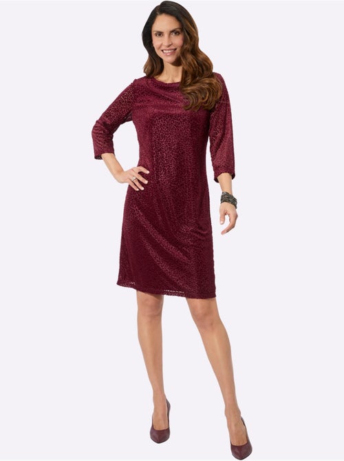 Robe En Jersey Motif Dévoré - Taille Standard - Witt - Kiabi Robe En Jersey Motif Dévoré - Taille Standard - Witt - Kiabi