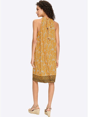 Robe en jersey motif floral - taille standard - helline