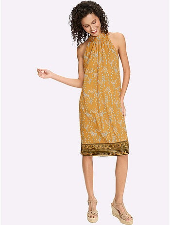 Robe en jersey motif floral - taille standard - helline