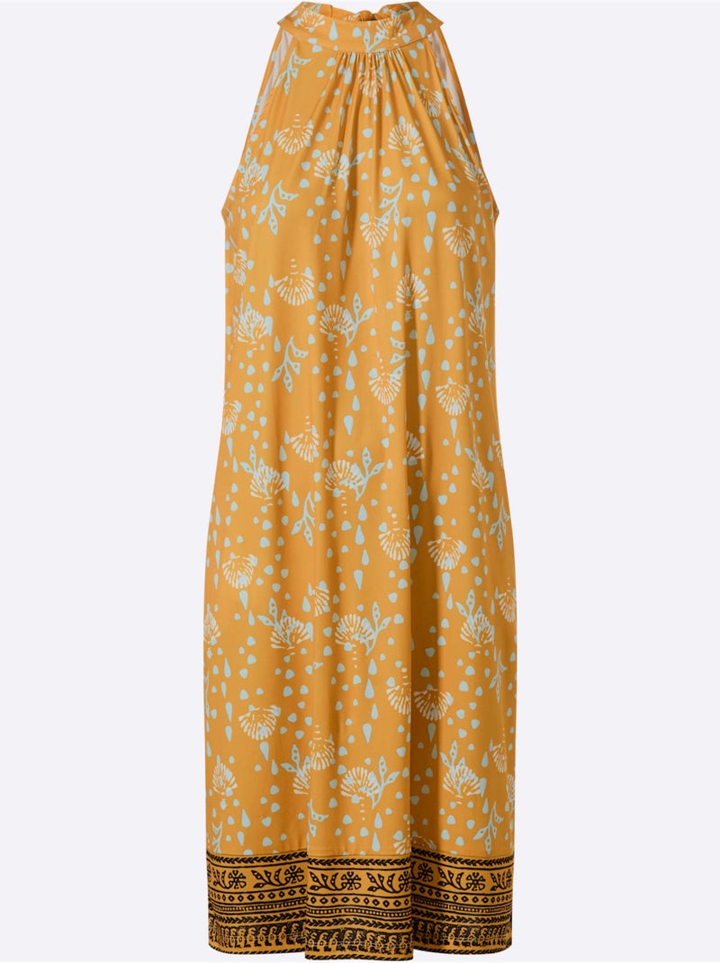 Robe en jersey motif floral - taille standard - helline Ocre - Kiabi