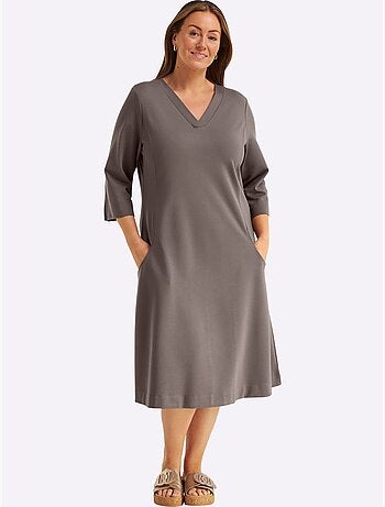 Robe En Jersey Qualité Interlock Indéformable - Taille Standard - Sheego