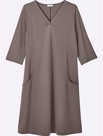 Robe En Jersey Qualité Interlock Indéformable - Taille Standard - Sheego