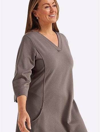 Robe En Jersey Qualité Interlock Indéformable - Taille Standard - Sheego