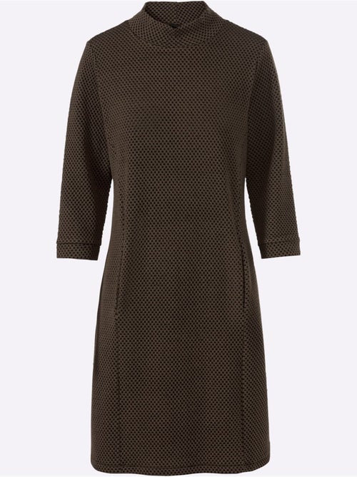 Robe En Jersey Structure Gaufrée - Taille Standard - Helline - Kiabi