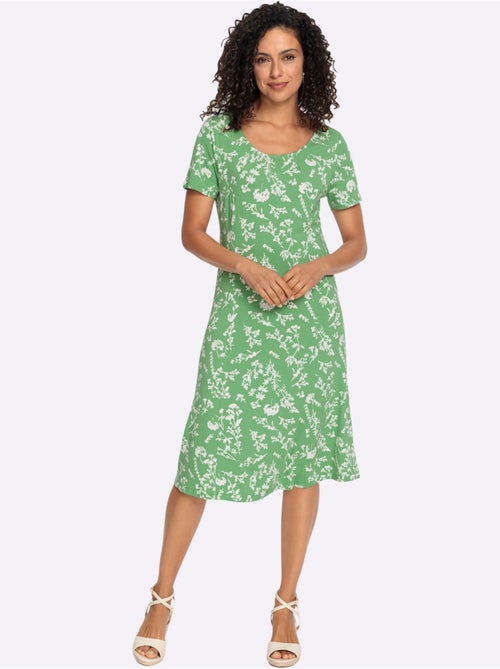 Robe En Jersey Tombé Fluide - Taille Standard - Witt - Kiabi Robe En Jersey Tombé Fluide - Taille Standard - Witt - Kiabi