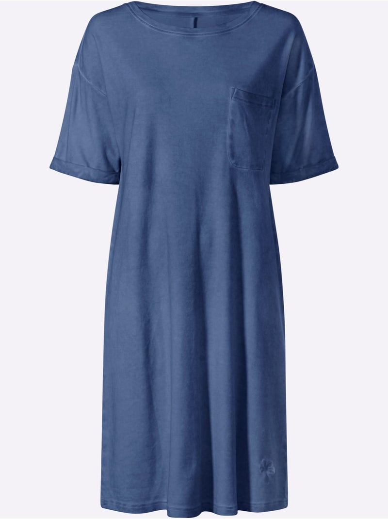 Robe En Jersey Très Confortables - Taille Standard - Helline Bleu jean - Kiabi