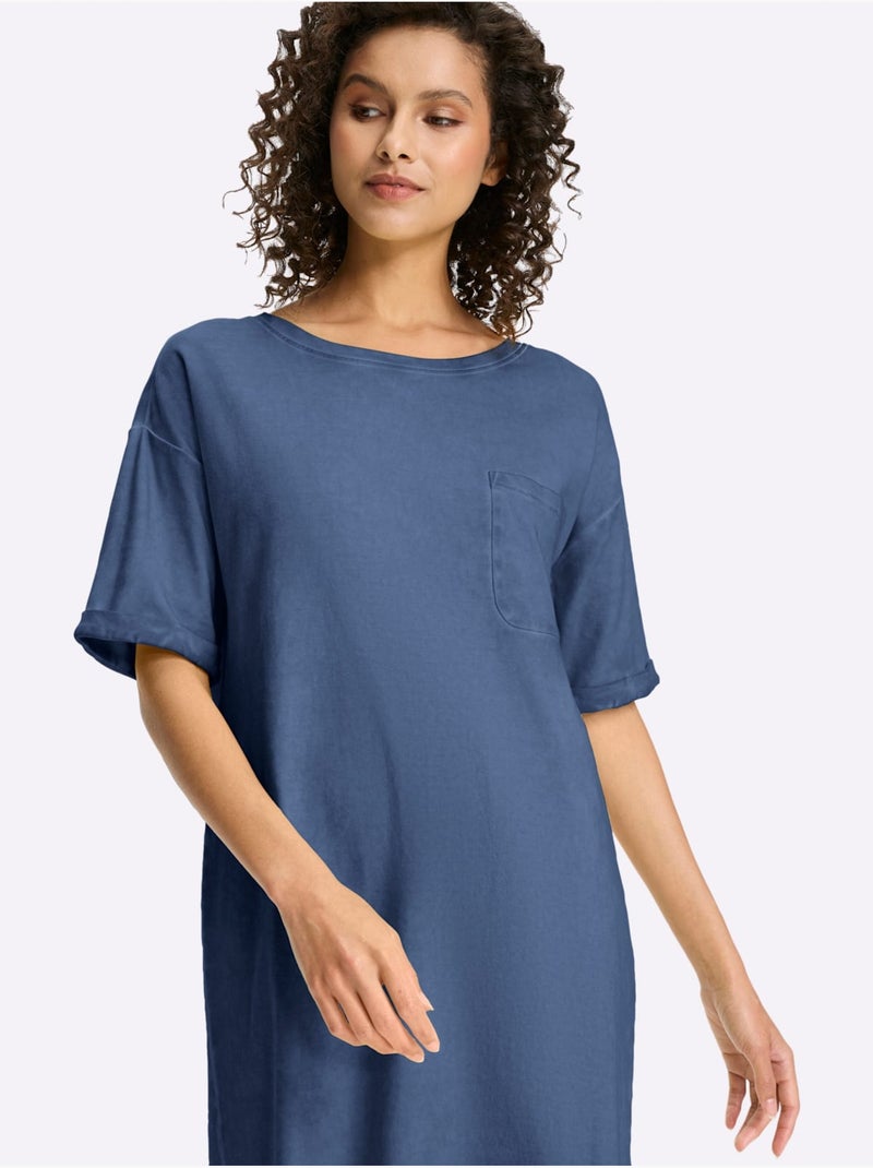 Robe En Jersey Très Confortables - Taille Standard - Helline Bleu jean - Kiabi