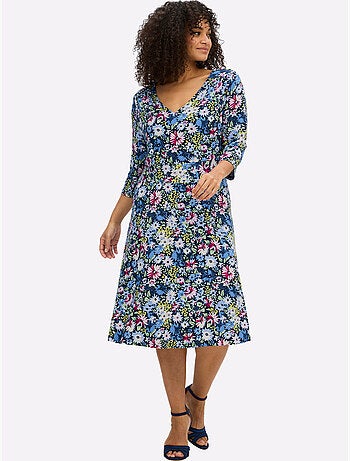Robe En Jersey Viscose - Taille Standard - Sheego