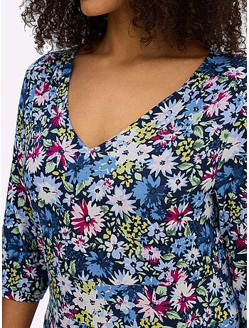 Robe En Jersey Viscose - Taille Standard - Sheego
