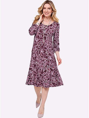 Robe en jersey viscose douce et fluide - taille standard - moda vilona