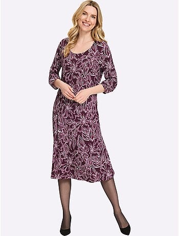 Robe en jersey viscose douce et fluide - taille standard - moda vilona