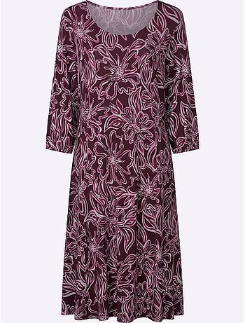 Robe en jersey viscose douce et fluide - taille standard - moda vilona
