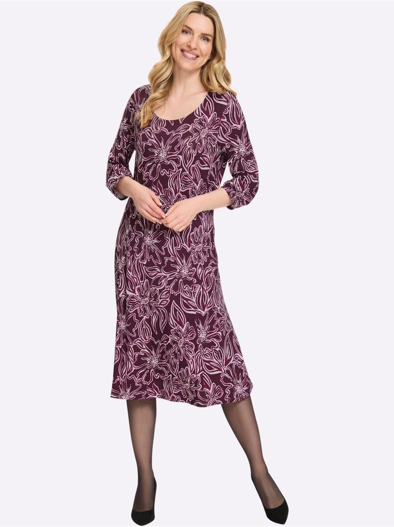 Robe en jersey viscose douce et fluide - taille standard - moda vilona Bordeaux - Kiabi