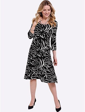 Robe En Jersey Viscose Douce Et Fluide - Taille Standard - Moda Vilona