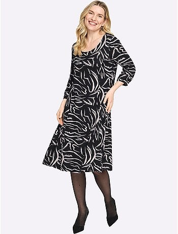 Robe En Jersey Viscose Douce Et Fluide - Taille Standard - Moda Vilona