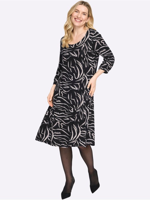 Robe En Jersey Viscose Douce Et Fluide - Taille Standard - Moda Vilona - Kiabi