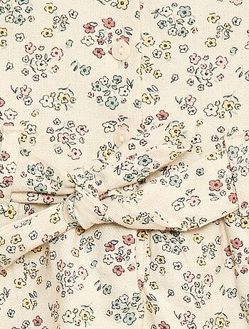 Robe en lin mélangé avec ceinture