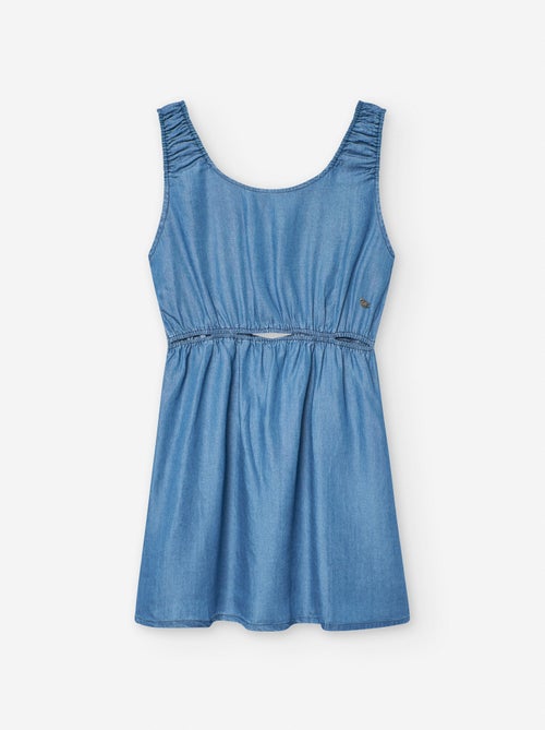 Robe en Lyocell avec Découpes à la Taille - Kiabi