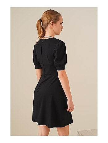 Robe en Maille à encolure Carré