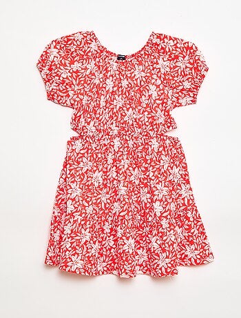 Robe en maille ajourée sur les côtés