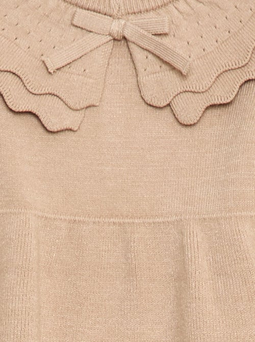 Robe en maille avec col claudine - Kiabi