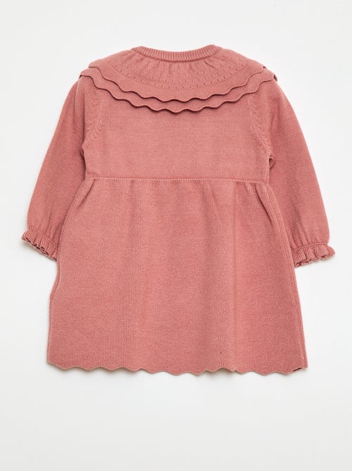 Robe en maille avec col claudine - Kiabi