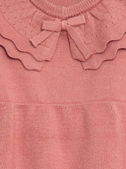 Robe en maille avec col claudine - Kiabi