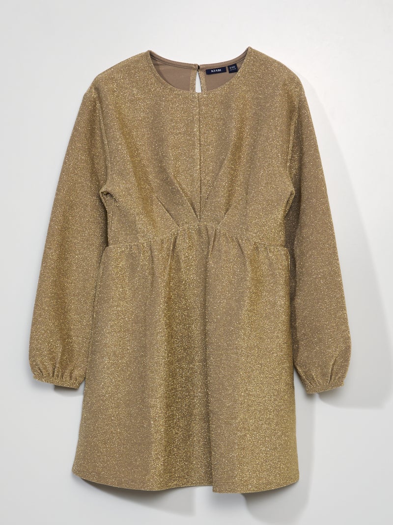 Robe en maille bisou doré - Kiabi