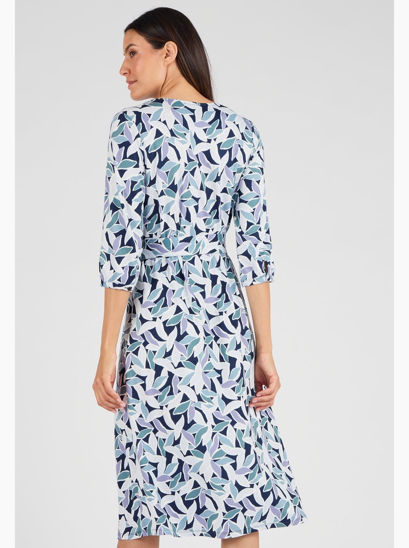 Robe en maille chaude - Damart Vert - Kiabi