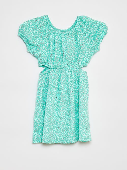 Robe en maille crêpe imprimée - Kiabi