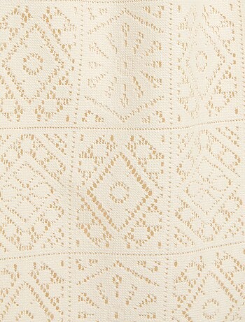 Robe en maille crochet avec bretelles non réglable