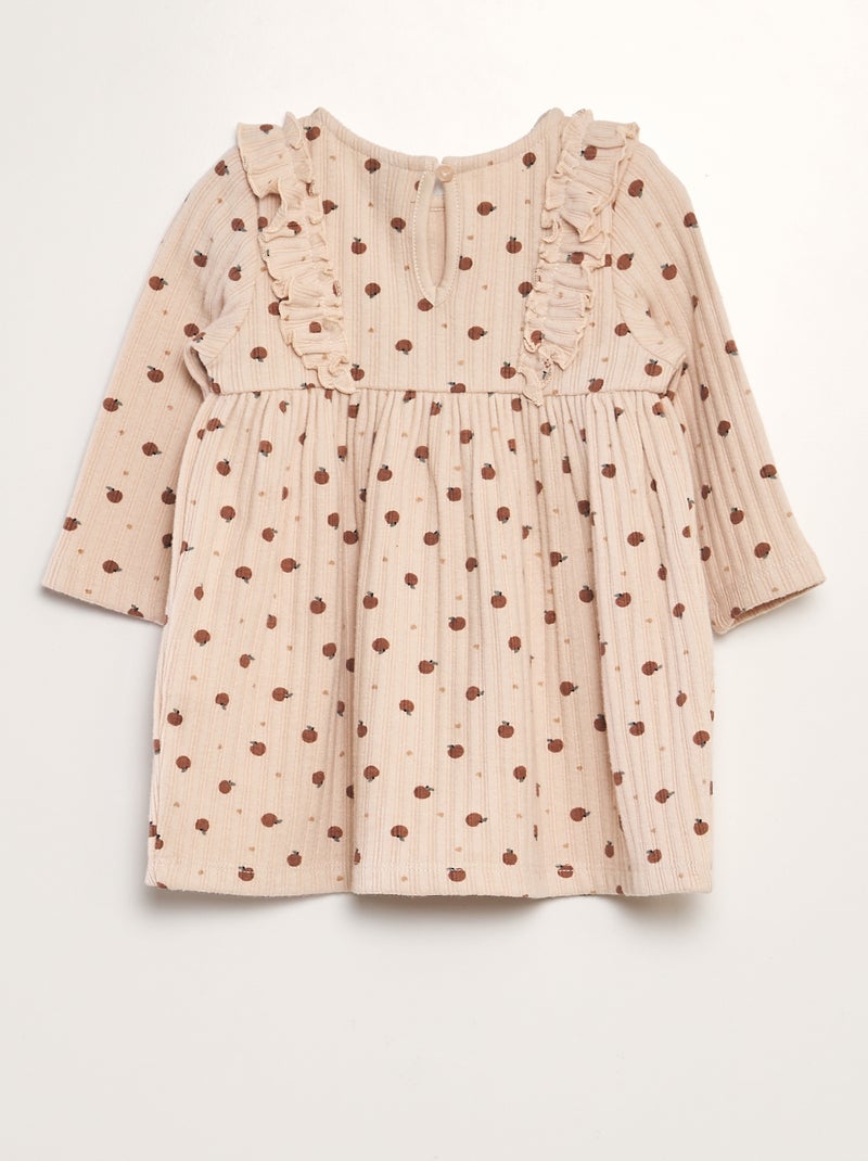 Robe en maille doudou Rose - Kiabi