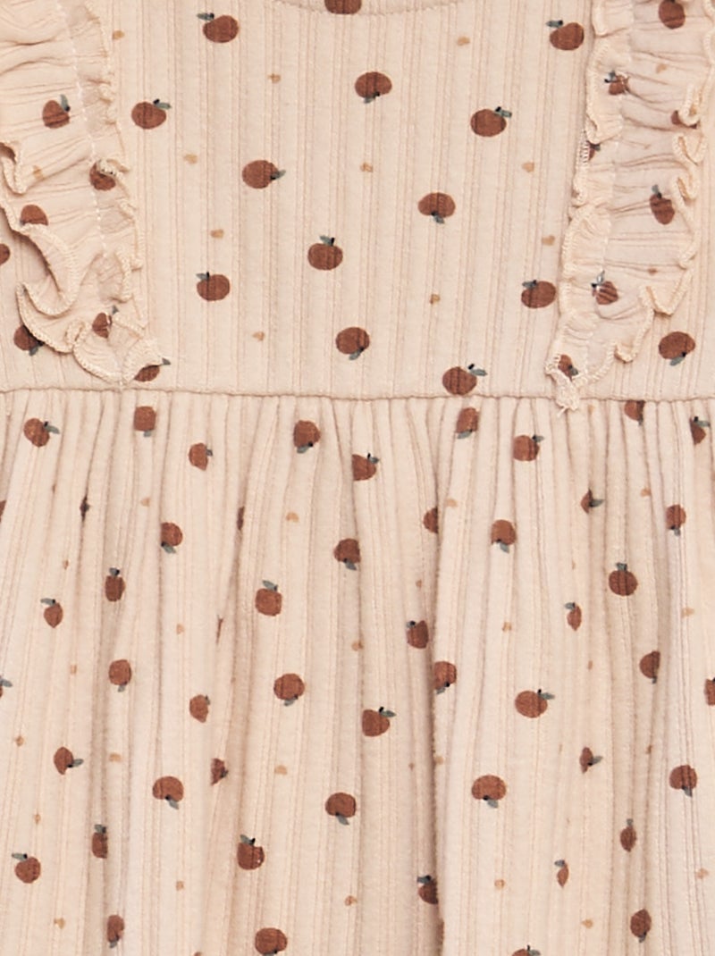 Robe en maille doudou Rose - Kiabi