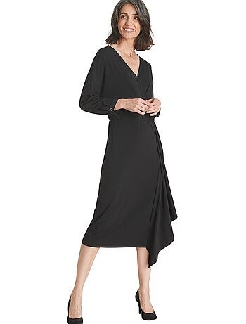 Robe en maille effet drapé - DAXON