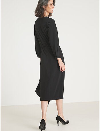 Robe en maille effet drapé - DAXON
