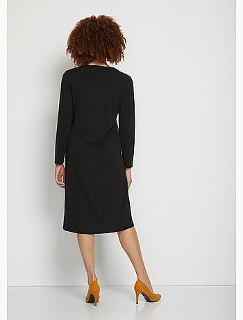 Robe en maille empiècements asymétriques