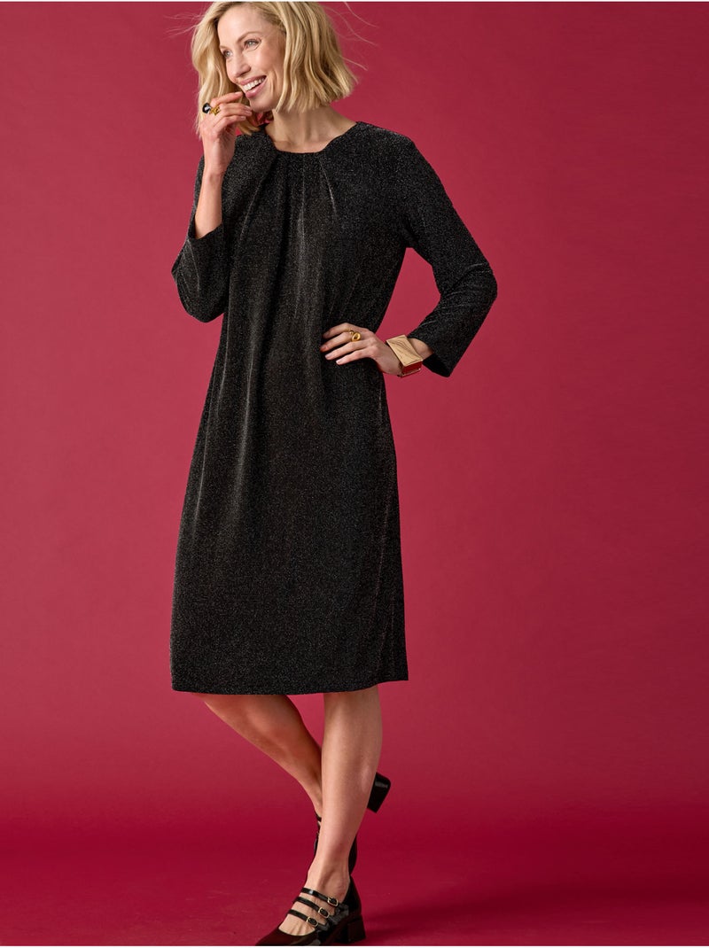 Robe en maille esprit fête - DAXON Noir Noir - Kiabi