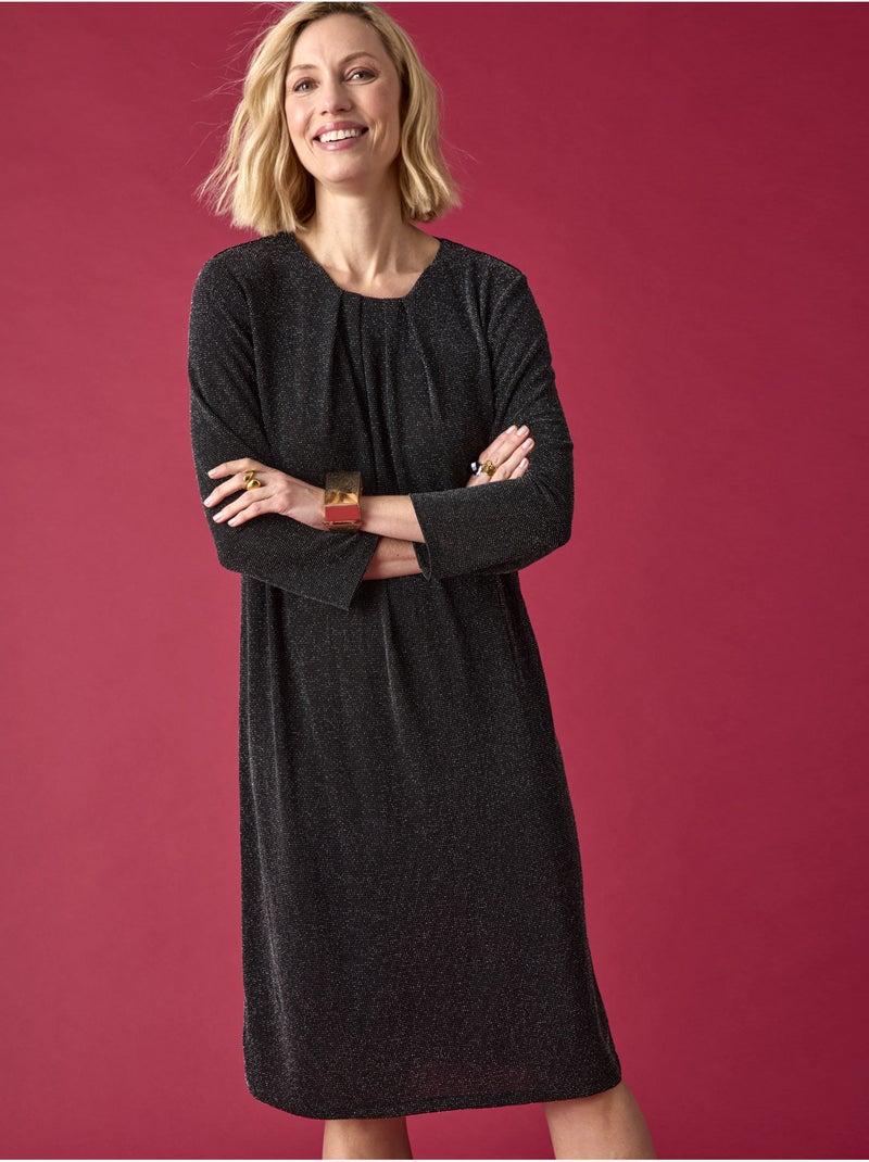 Robe en maille esprit fête - DAXON Noir Noir - Kiabi