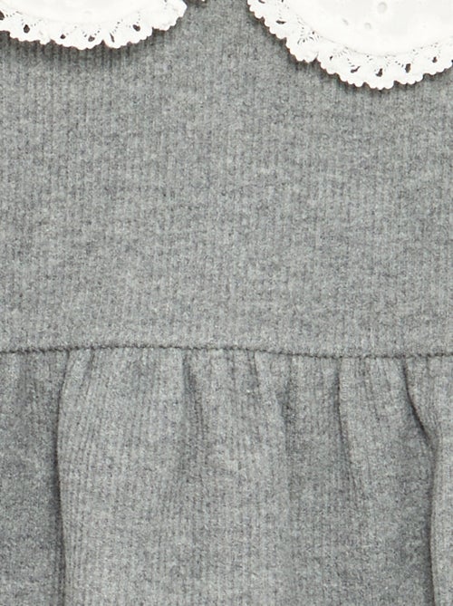 Robe en maille et à manches longues - Kiabi