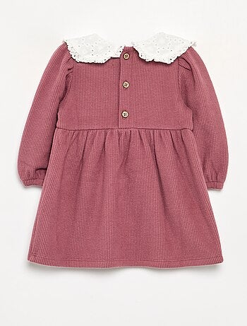 Robe en maille et à manches longues