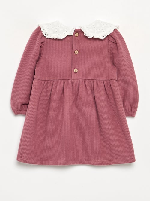 Robe en maille et à manches longues - Kiabi