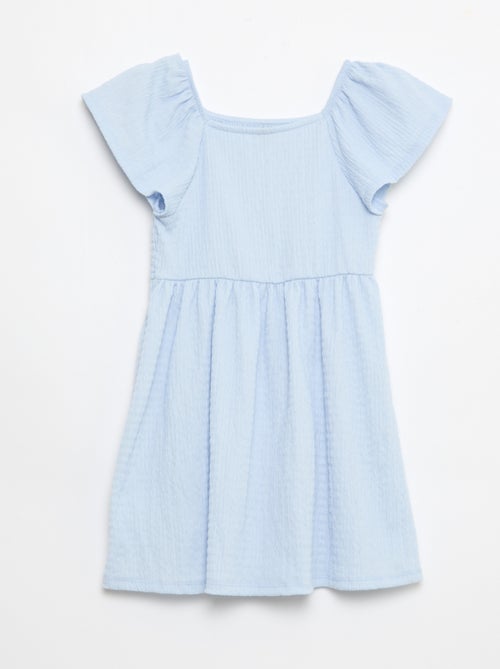 Robe en maille gaufrée uni - Kiabi