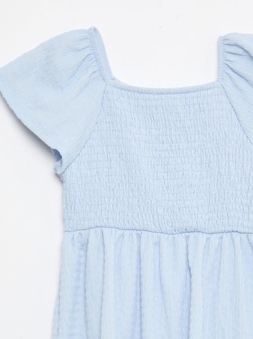 Robe en maille gaufrée uni - Kiabi